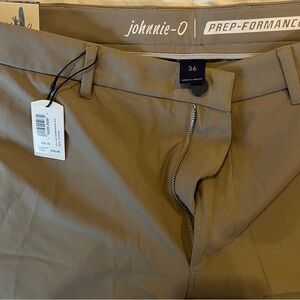 Johnnie-O Tan Chinos Versatile Flat Front Design